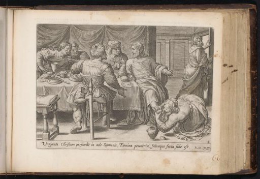 Christ's feet anointed by a sinner