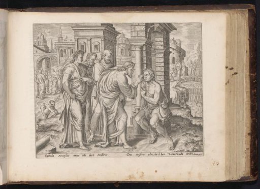 Christ healing a blind man