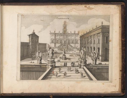 View of the Capitoline Hill in Rome