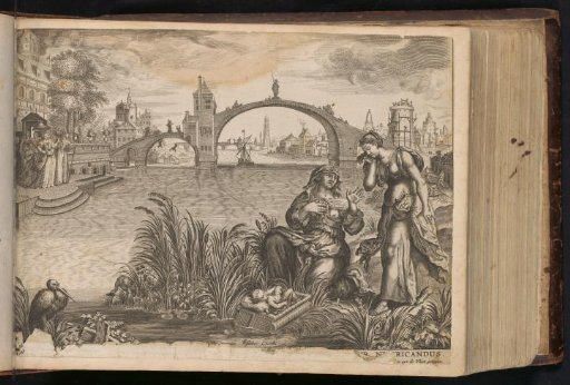 Moses in the basket of reeds