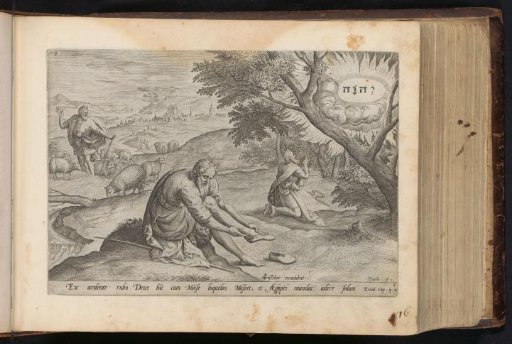 God appears to Moses in the burning bush