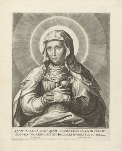 Seated Mary with Halo