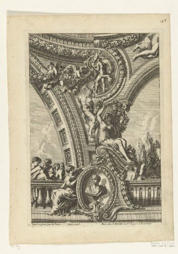 Corner decoration of a ceiling