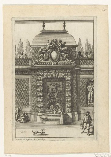 Wall fountain with basin