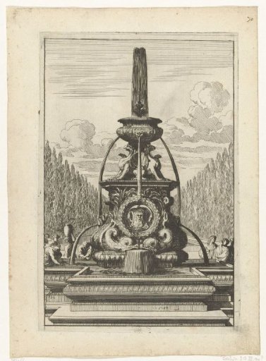 Fountain in a basin