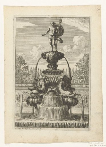 Fountain with a statue of Neptune