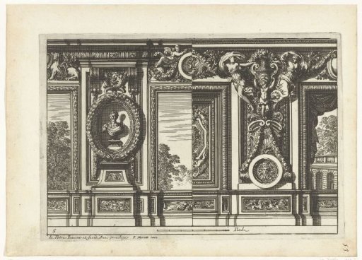Wall decoration with a variant