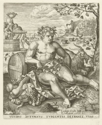 Autumn: Bacchus and the grape harvest