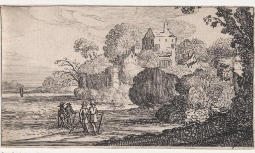 Wooded Landscape with Five Figures