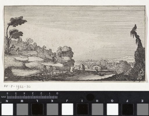 Hilly Landscape with Two Farmhouses