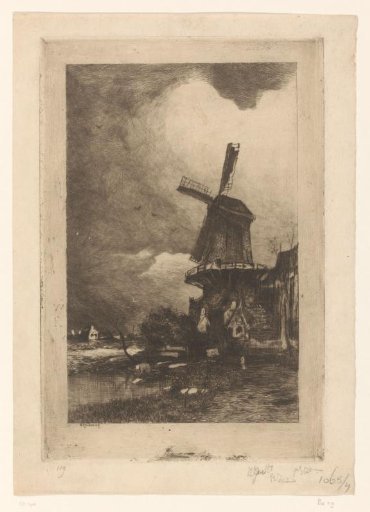Mill in a landscape