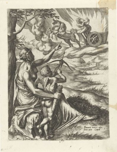 Venus Gives Cupid Orders to Pierce Pluto's Heart with an Arrow