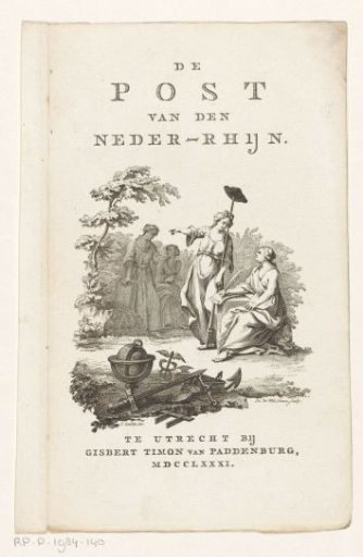 Allegorical representation with Statecraft and Liberty