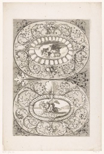 Medallions with Europa and Jupiter