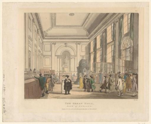 Large hall in a bank building in London
