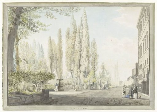 View of the Villa Montalto in Rome