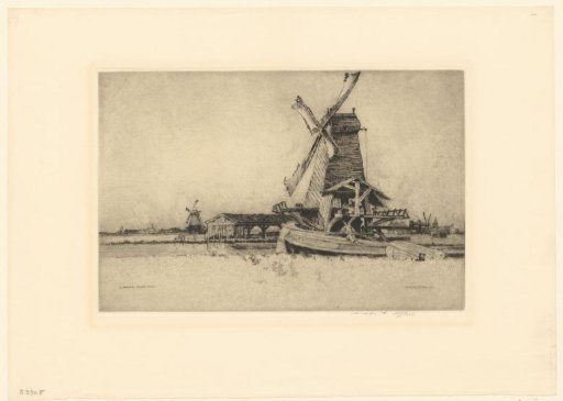 View of a Zaan sawmill