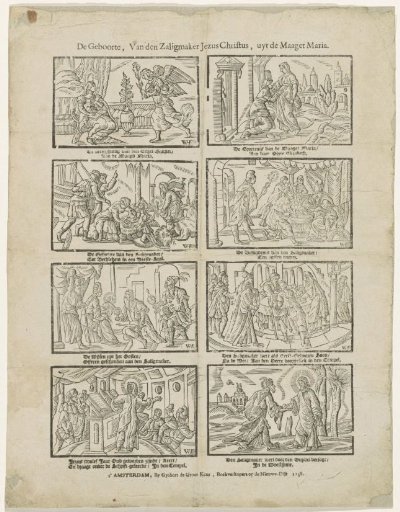 The birth of the savior Jesus Christ, from the Virgin Mary