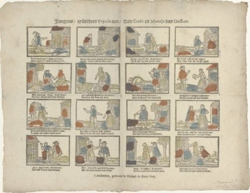 Boys, oh look at this courtship / of Crelis and Maertje van Ossaan