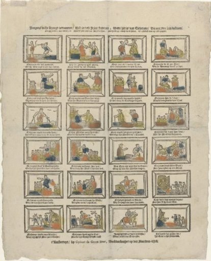 Boys, if you want to increase your joy, / study this print; For it is of Tetjeroen / Who could satisfy everyone (...)