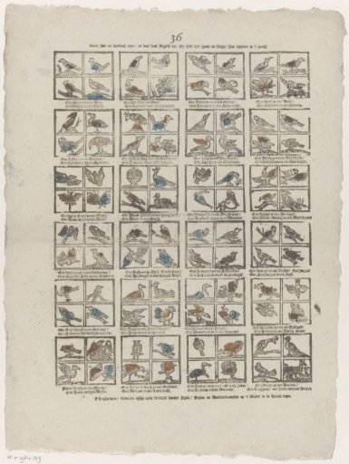 Come here now, pure children / and read these birds all / You have with great and small / here a hundred in number
