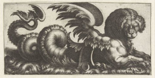 Winged seal with a kind of saddle on its back