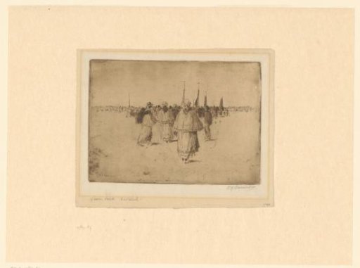 Fishermen on the beach at Zandvoort