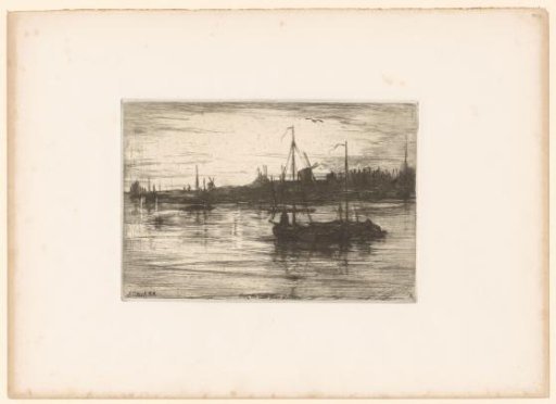 View of Dordrecht from the Oude Maas