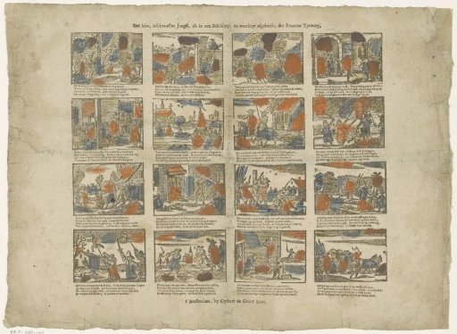 Behold, O shrewd youth, as in a painting, depicted after truth, of French tyranny