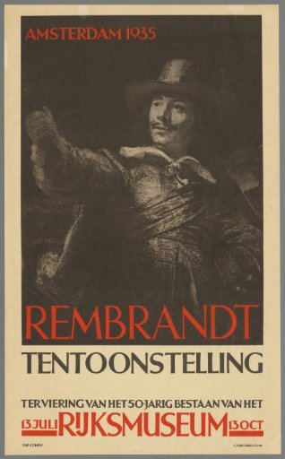 Amsterdam 1935. Rembrandt Exhibition celebrating the 50th anniversary of the Rijksmuseum. July 13 - October 13