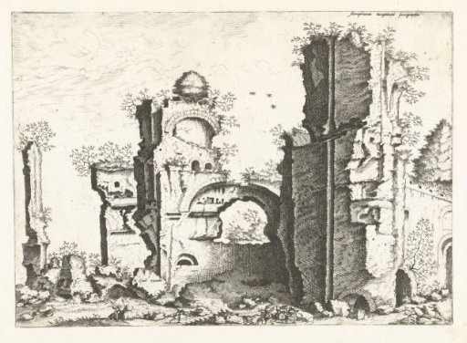 View of ruins, possibly the Baths of Caracalla