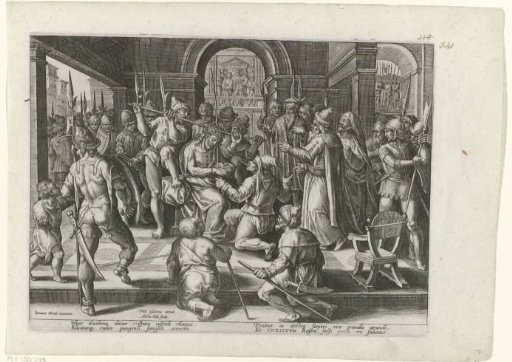 Christ is crowned with the crown of thorns