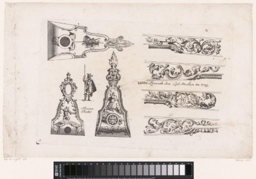 Ornaments on a ramrod and gun plates