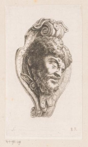Mascaron with a man's head