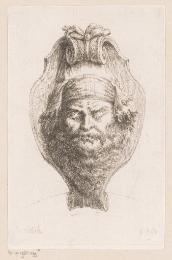 Mascaron with a man's head