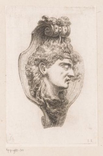 Mascaron with a man's head