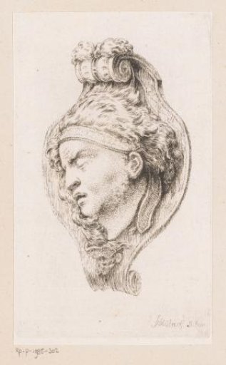 Mascaron with a man's head