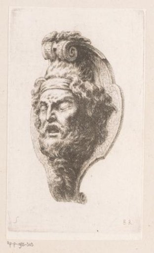 Mascaron with a man's head