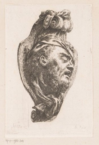 Mascaron with a man's head