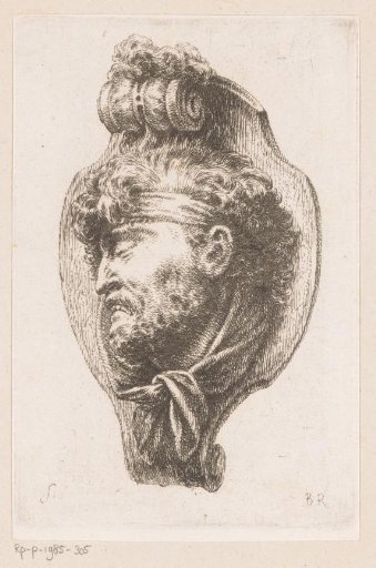 Mascaron with a man's head