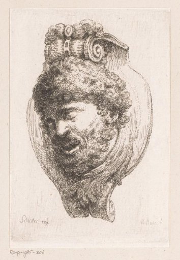 Mascaron with a man's head