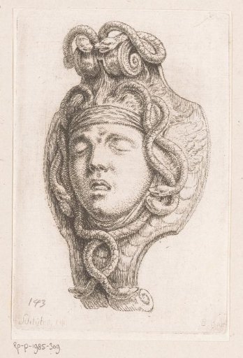 Mascaron with a Medusa head