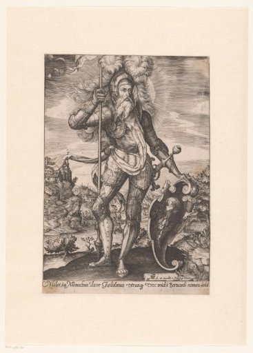 Saint William of Aquitaine as a Knight in a Landscape