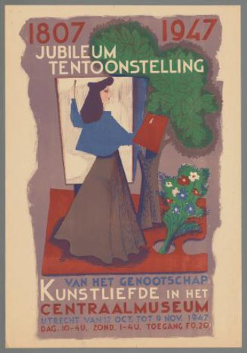 Poster for the Jubilee Exhibition Art Love (1907-1947)