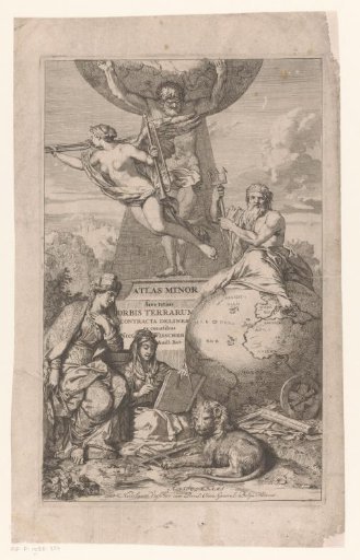 Atlas carries the celestial globe on his shoulders