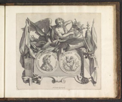 Portrait of Arrigo van Muggia and the personification of Fame