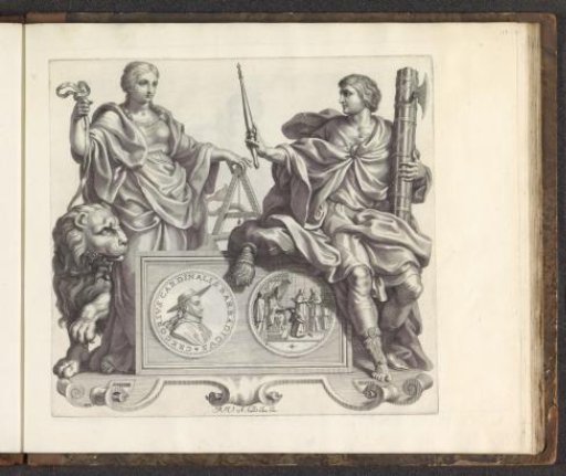 Portrait of Gregorio Barbarigo and the personifications of Ethics and Authority