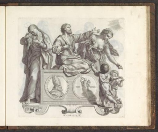 Portrait of Girolamo Barbarigo with the personifications of three Blessings