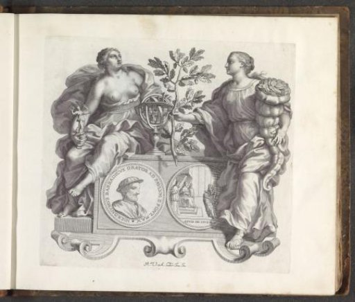 Portrait of Girolamus Barbarigo and the personifications Fame and Prosperity