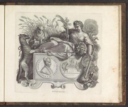 Portrait of Marco Barbarigo and the personification of Peace